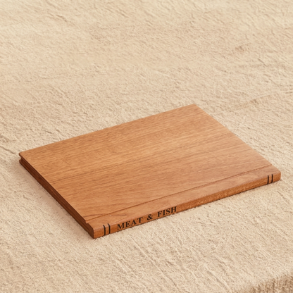 Tablas de madera en forma de libro